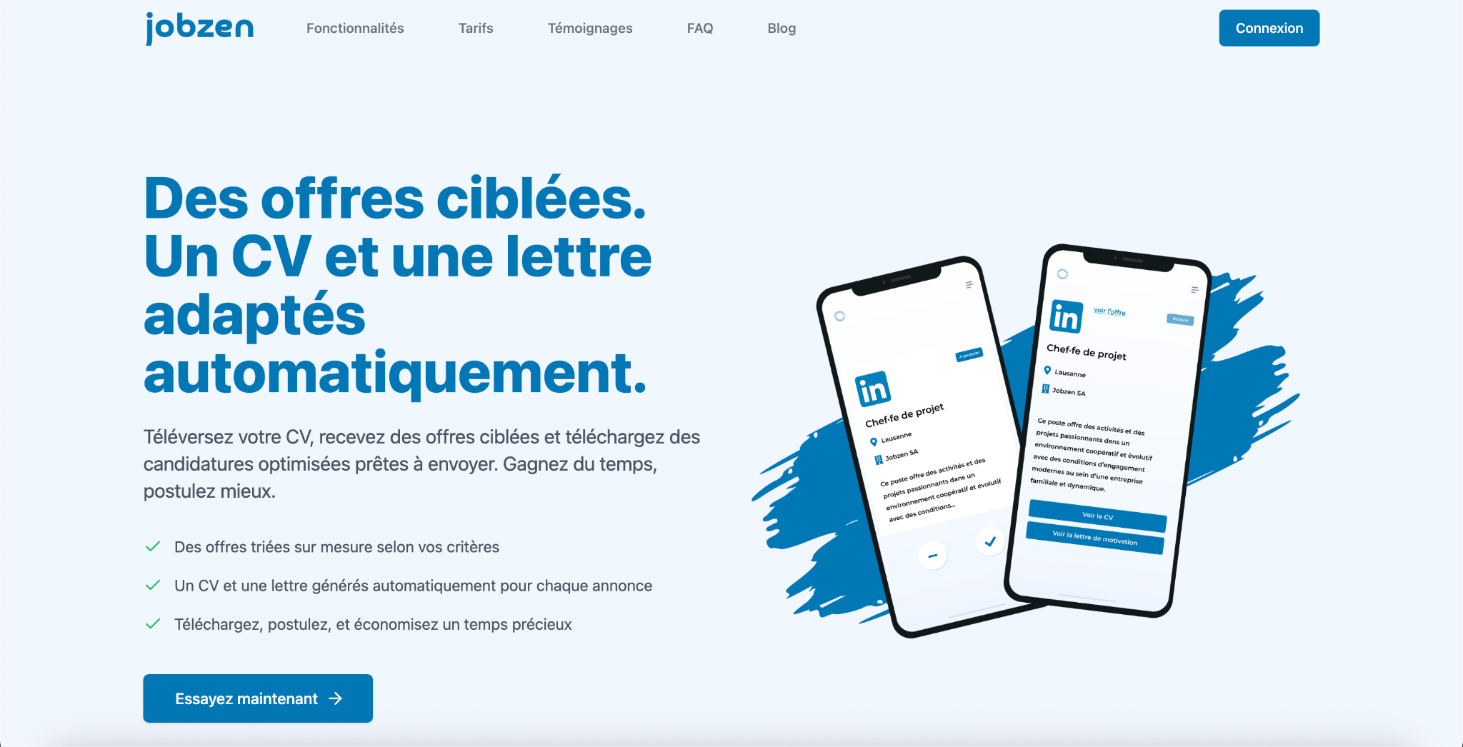 JobZen - Plateforme SaaS